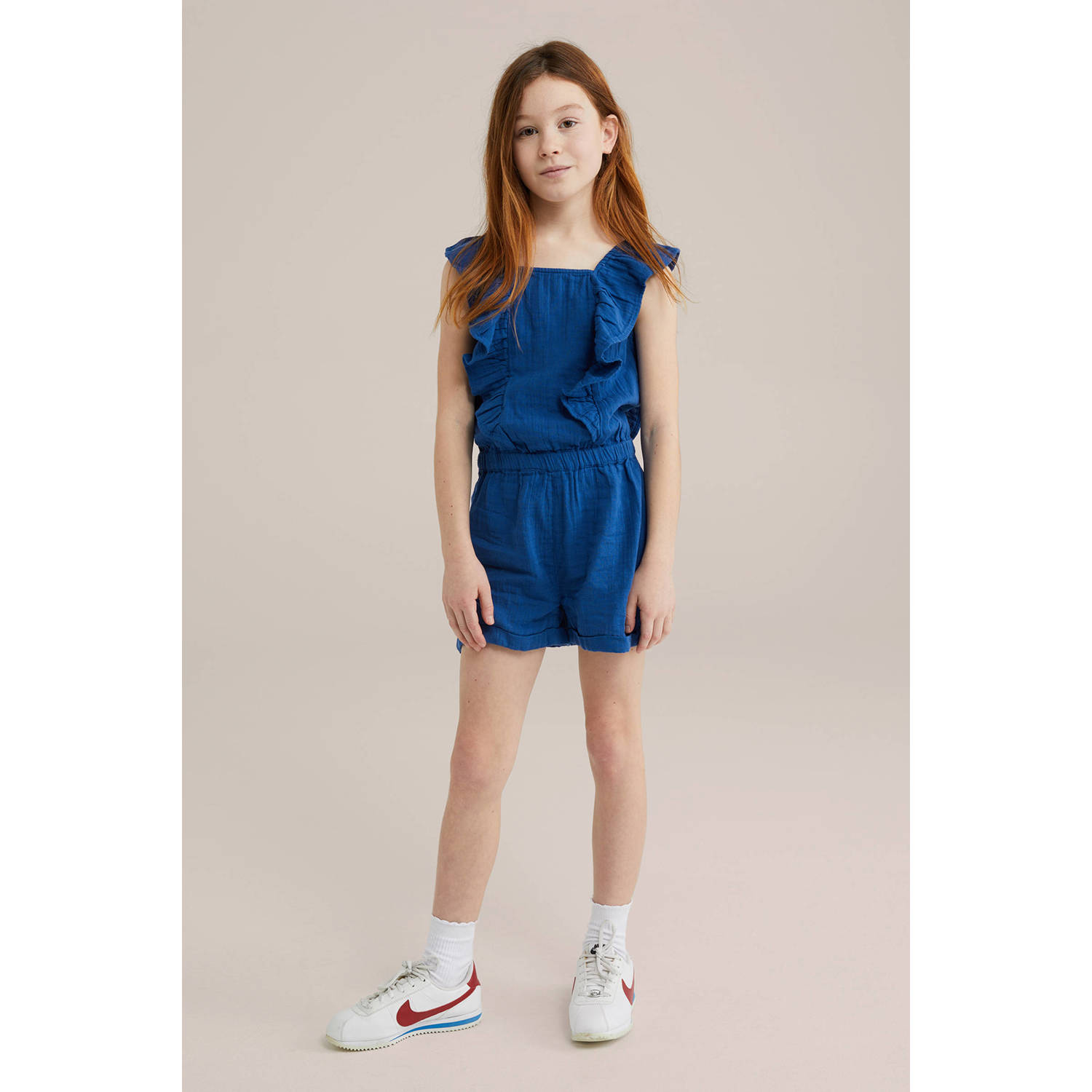 WE Fashion playsuit donkerblauw