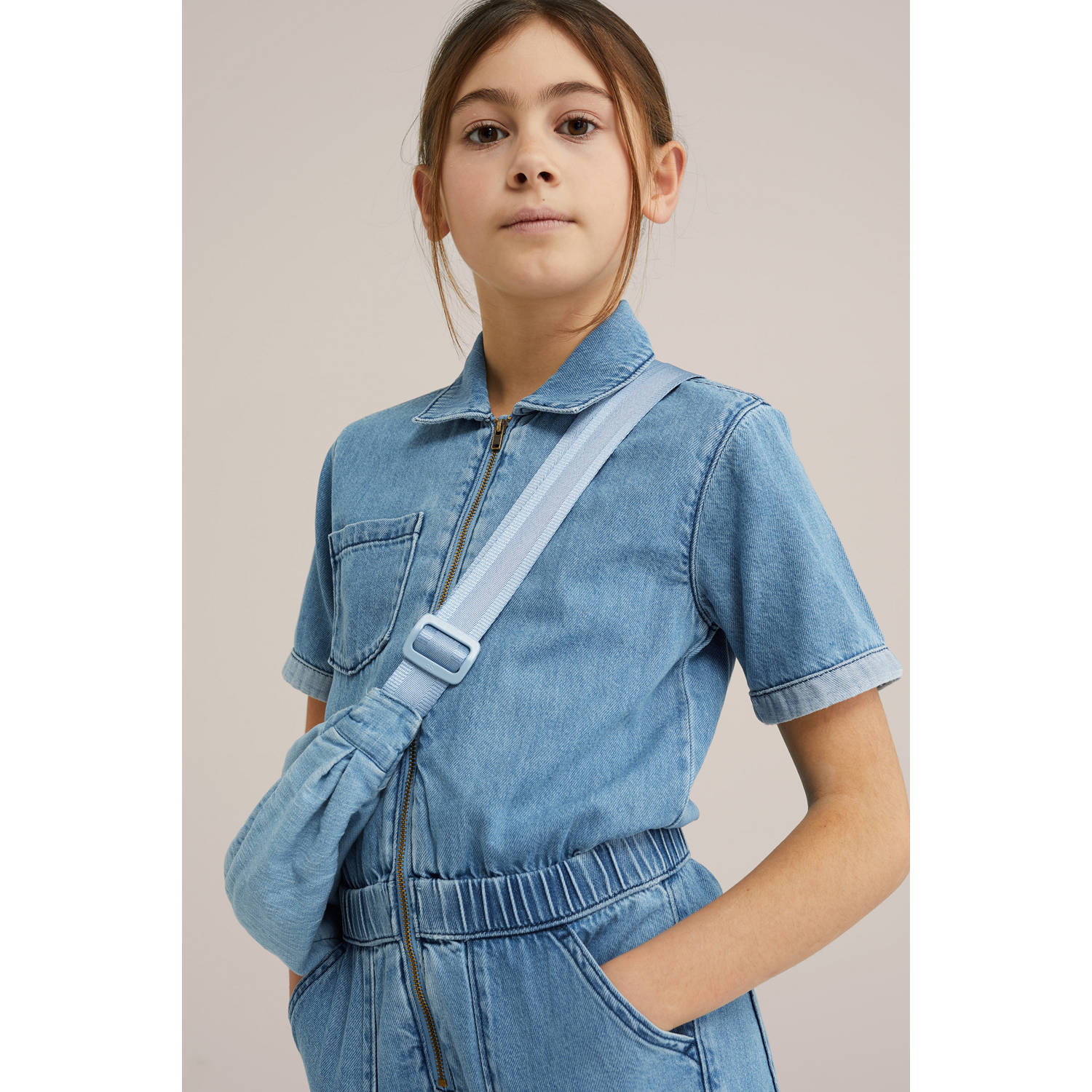WE Fashion Blue Ridge denim straight medium blue denim
