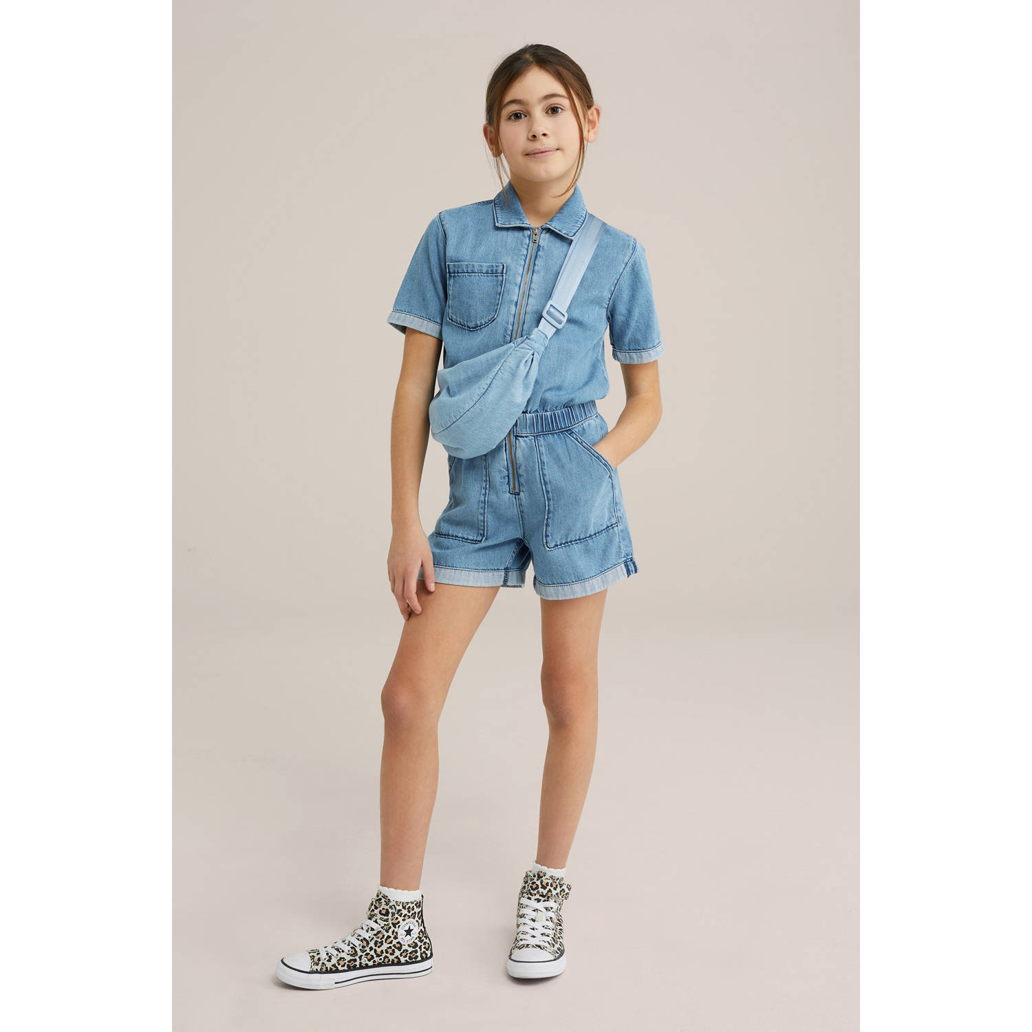 WE Fashion Blue Ridge denim straight medium blue denim