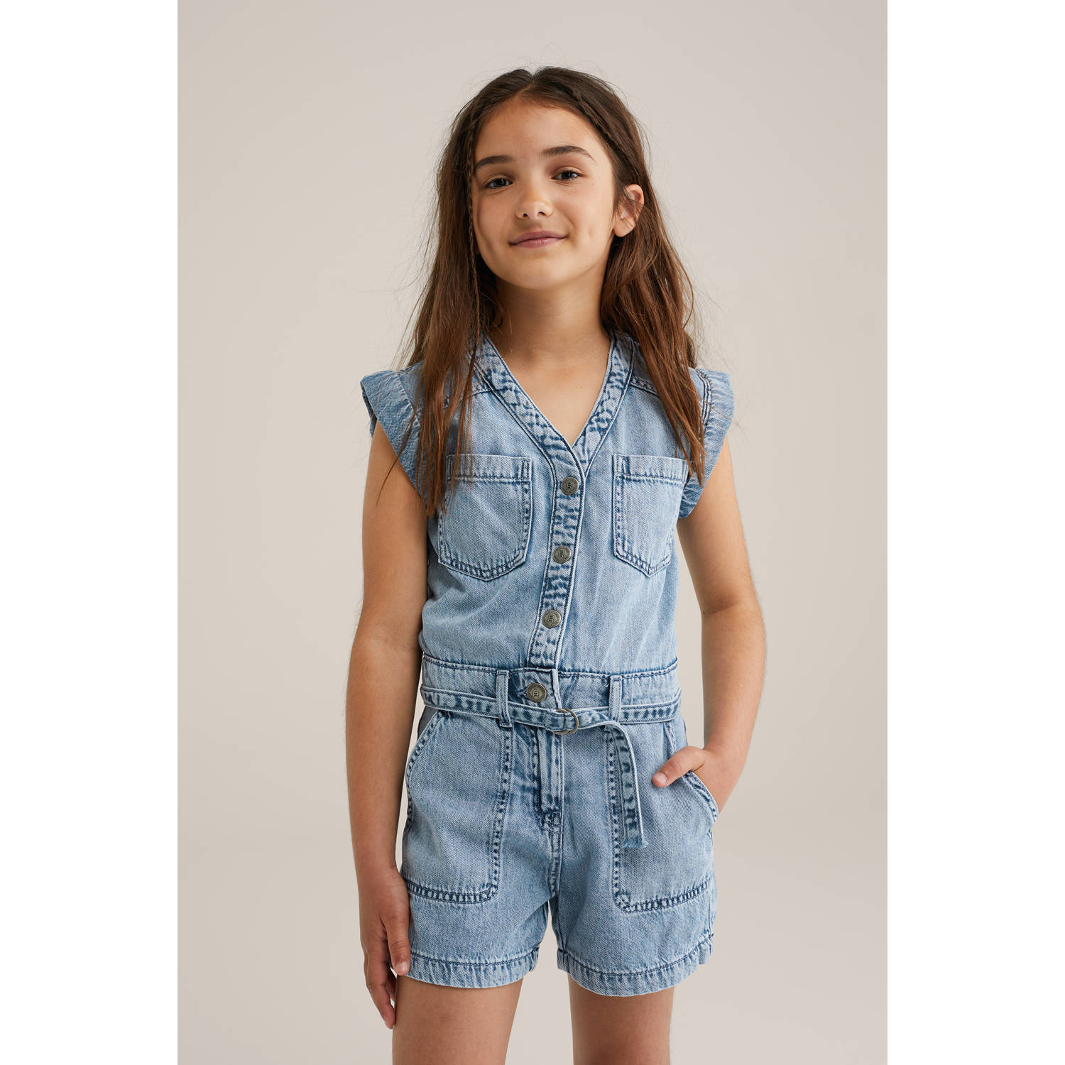 WE Fashion Blue Ridge denim straight light blue denim