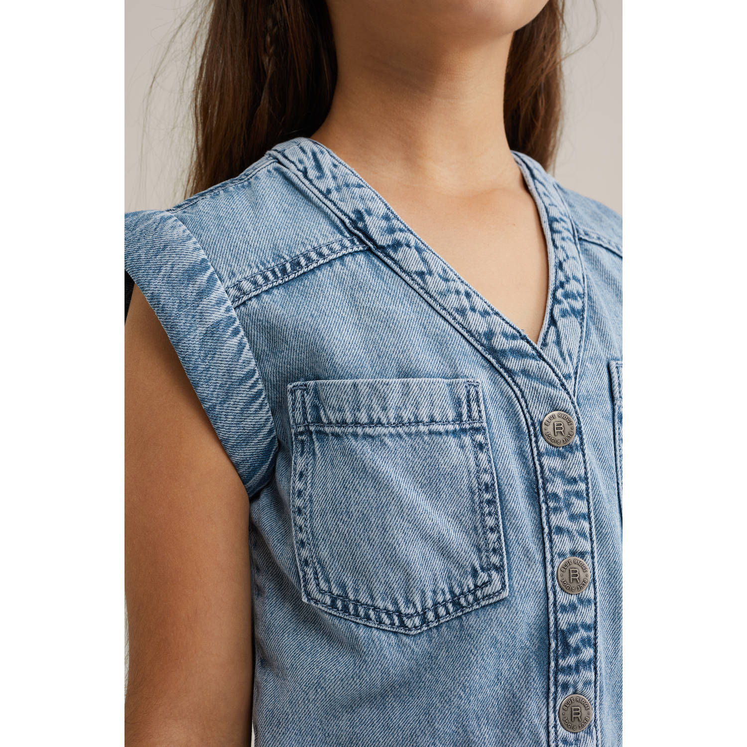 WE Fashion Blue Ridge denim straight light blue denim