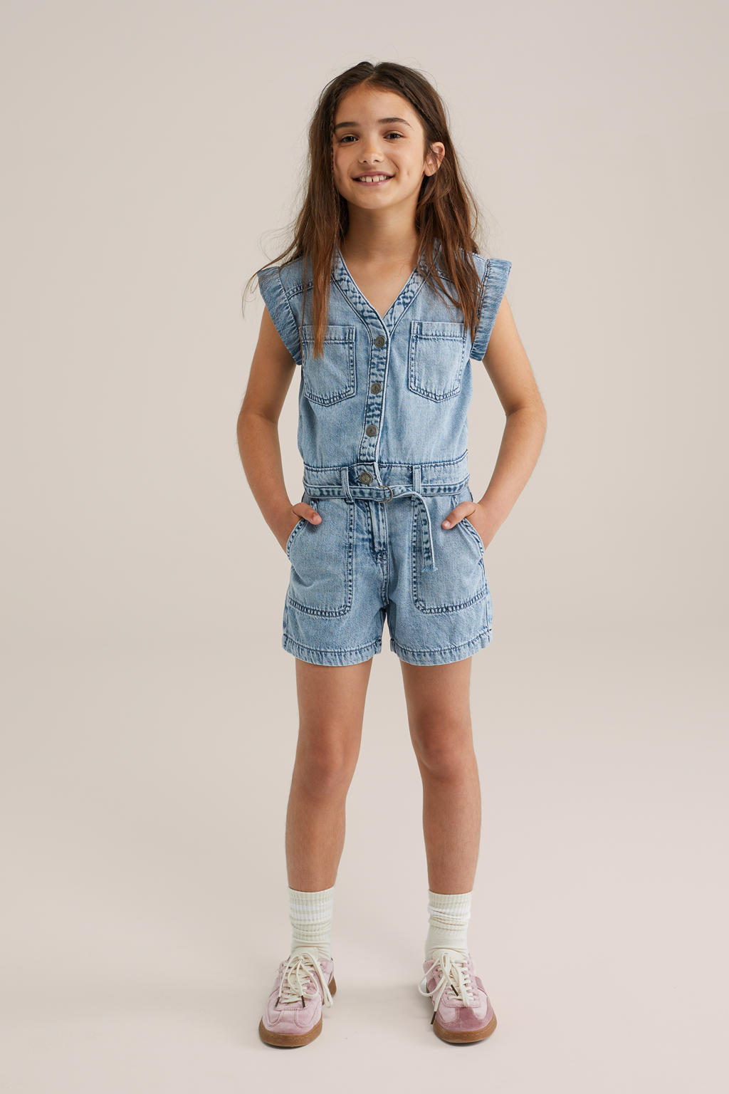 WE Fashion Blue Ridge denim straight light blue denim