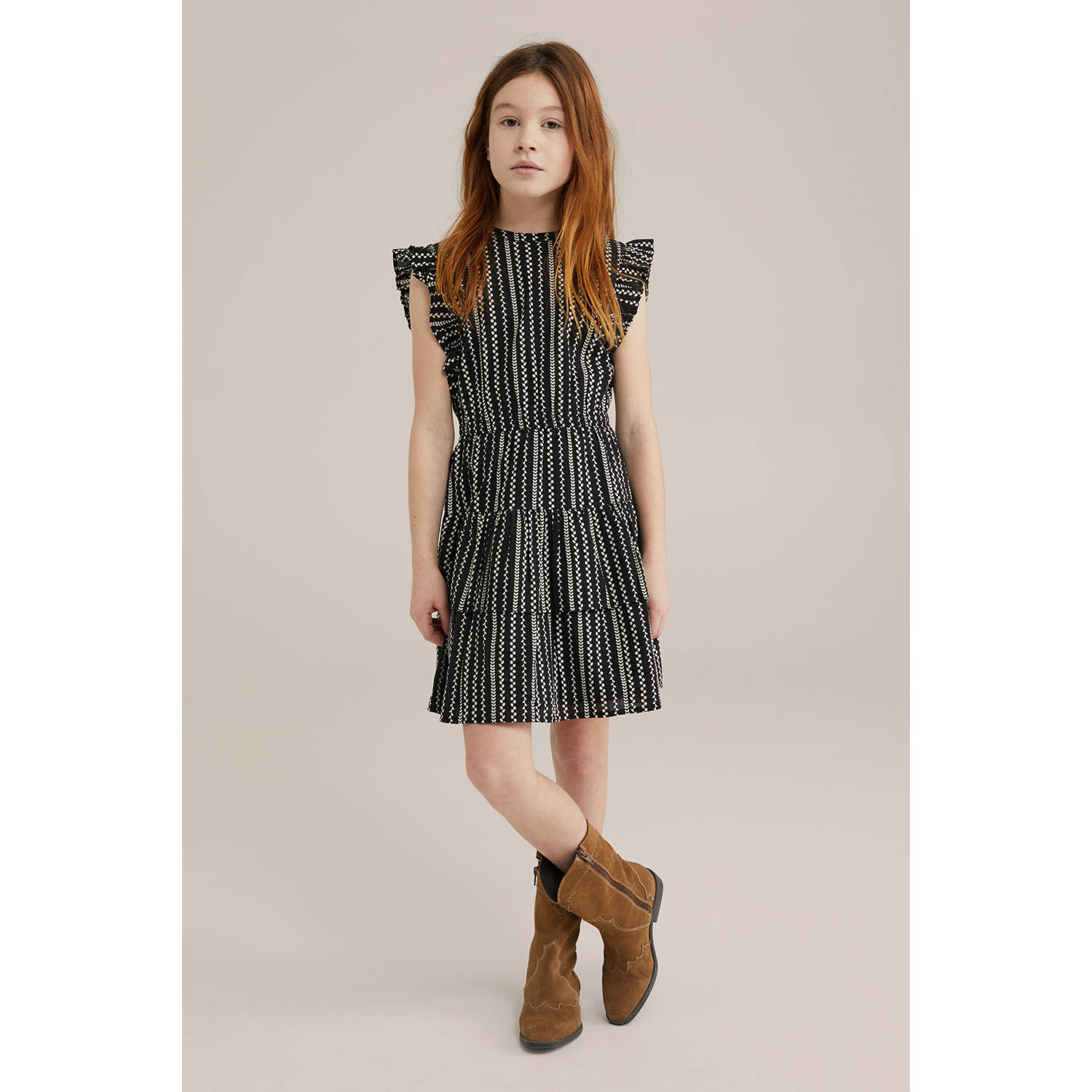 WE Fashion korte jurk zwart