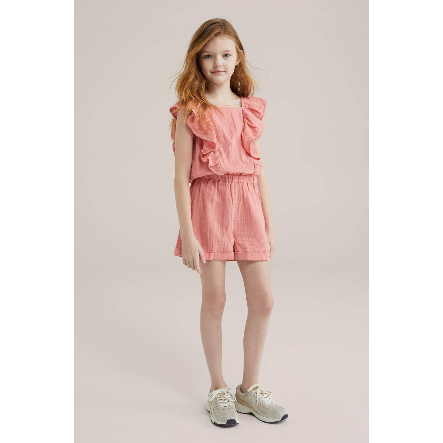 WE Fashion playsuit roze