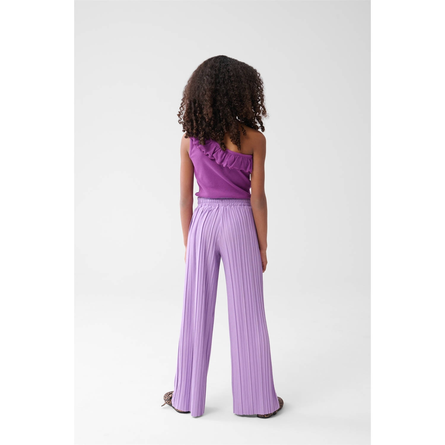 Shoeby wide leg casual broek paars