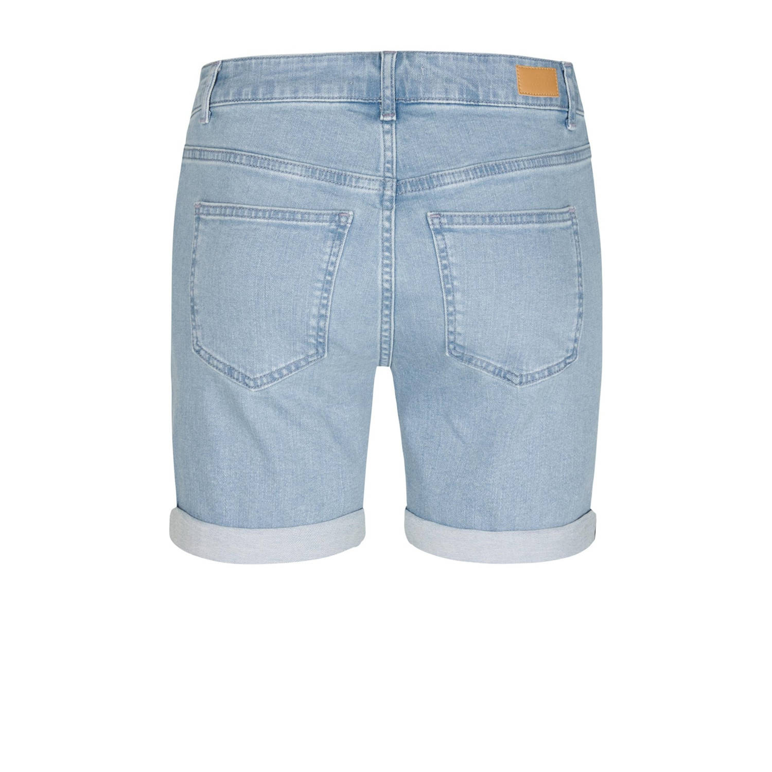 Miss Etam regular waist denim short light blue denim