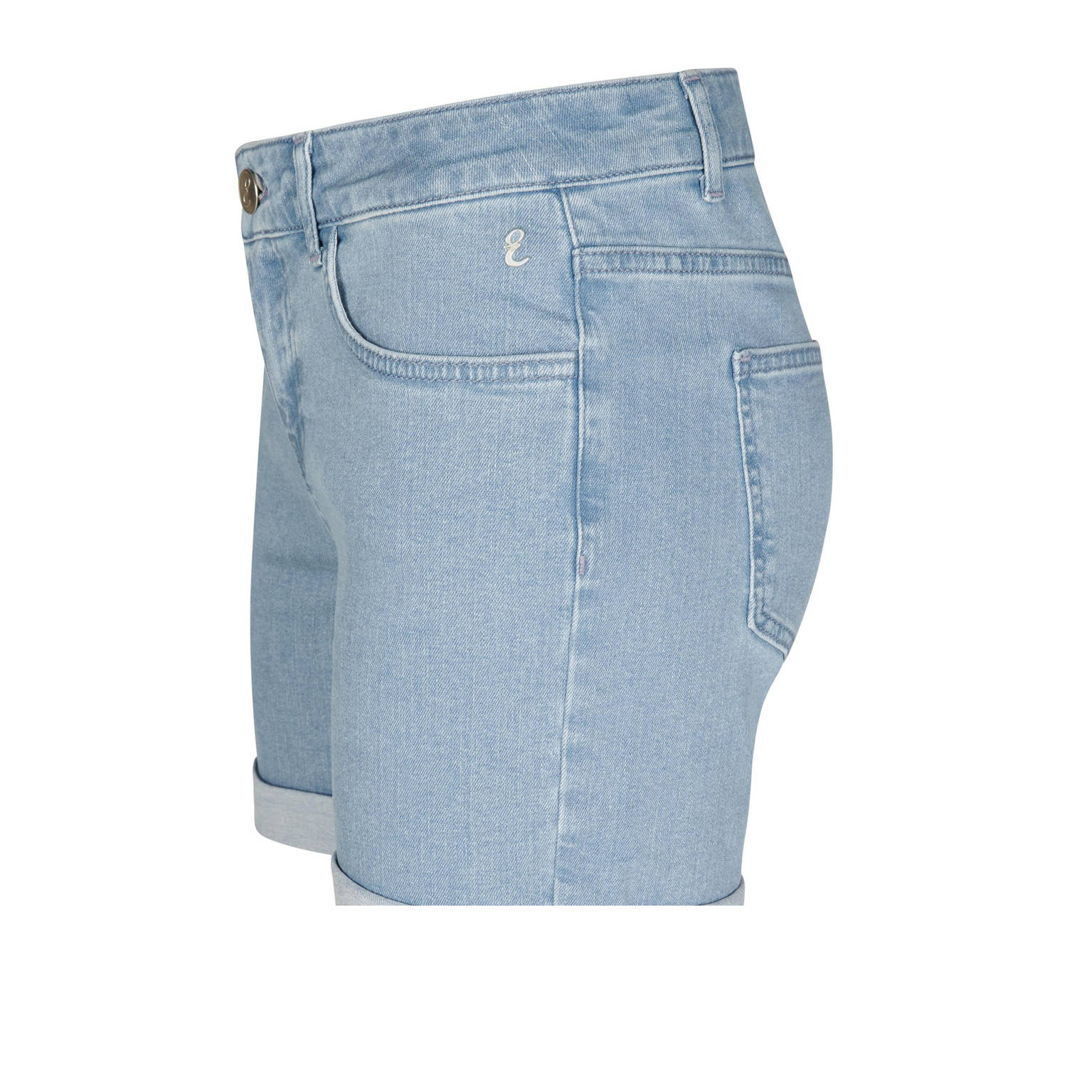 Miss Etam regular waist denim short light blue denim
