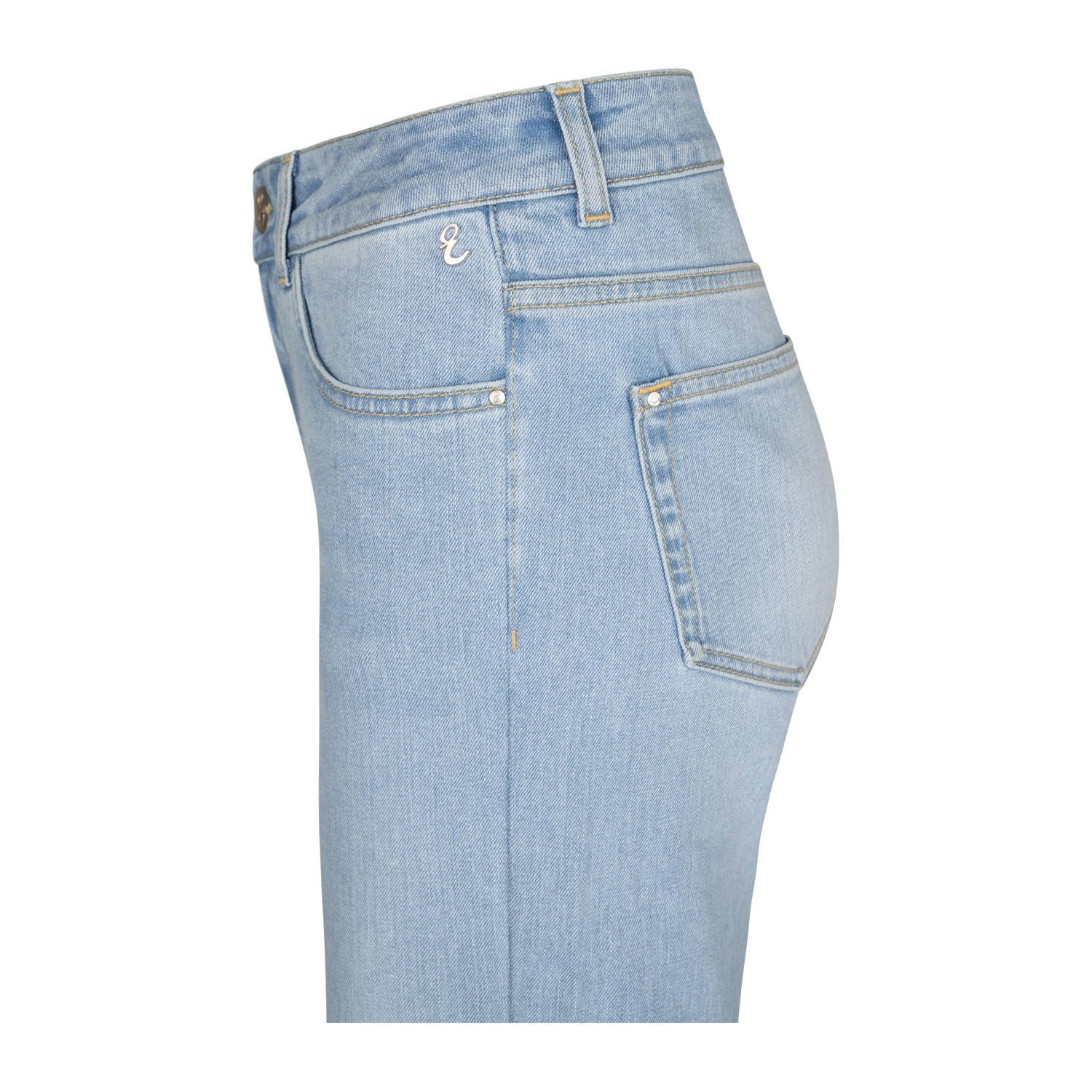 Miss Etam wide leg jeans light blue denim