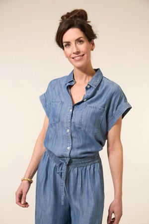 blouse medium blue denim