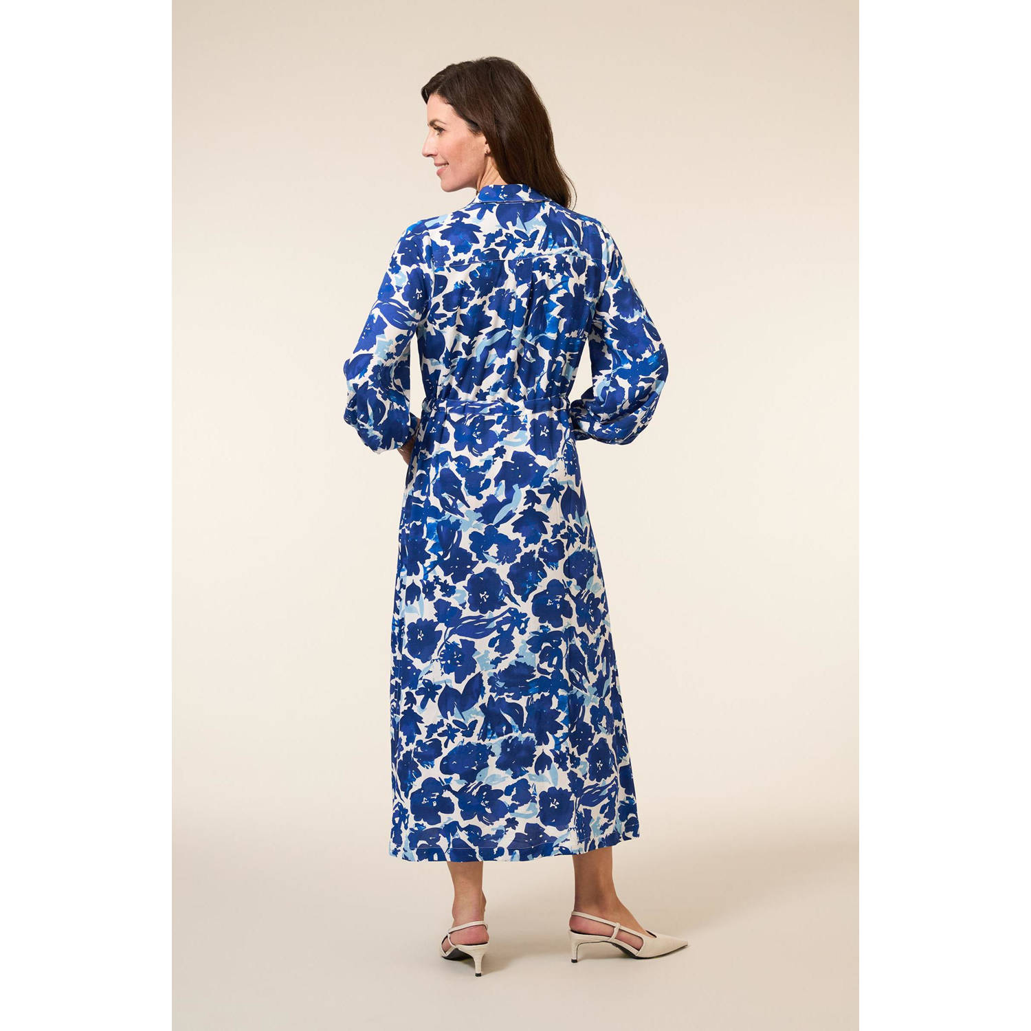 Miss Etam blousejurk blauw