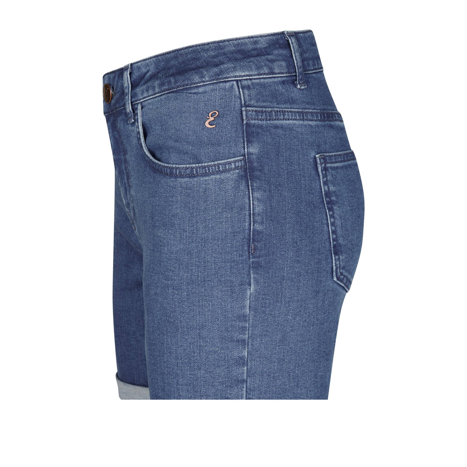 Miss Etam regular waist denim short medium blue denim