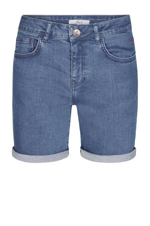 regular waist denim short medium blue denim