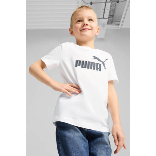 Puma T-shirt ESS No. 1 Logo wit afbeelding