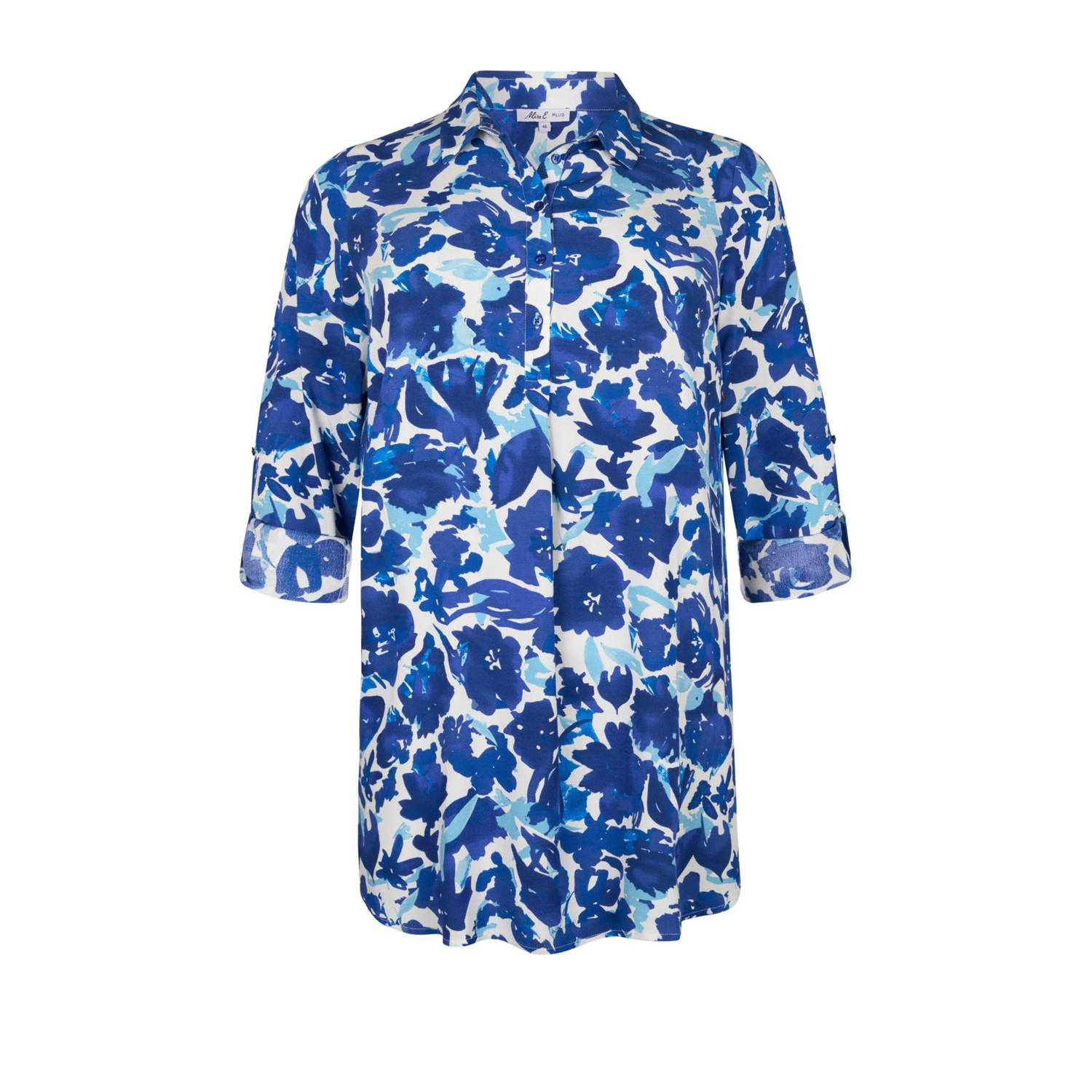 Miss Etam Plus tuniek blauw