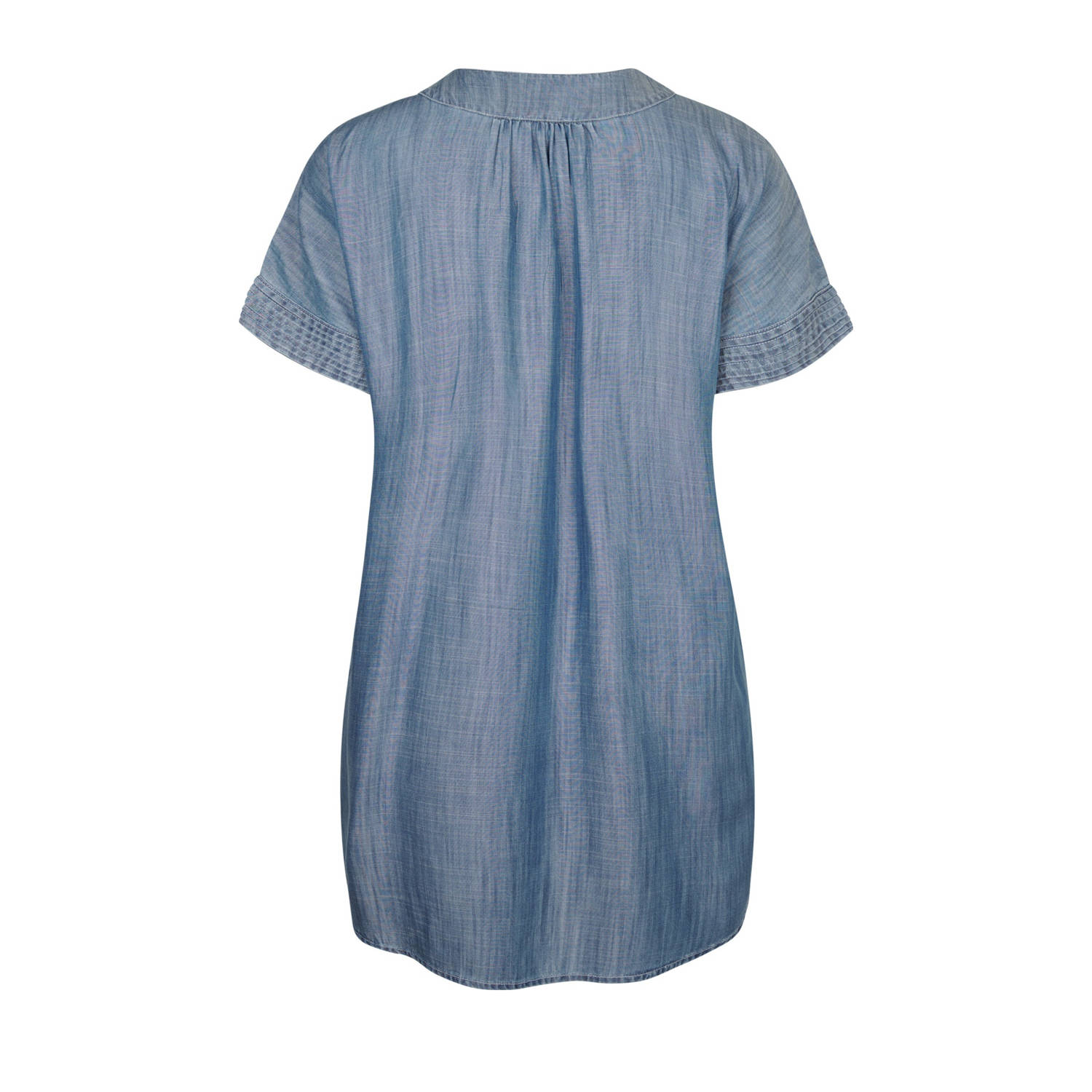 Miss Etam Plus tuniek medium blue denim