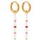 Label Kiki gold plated oorbellen Summer Pearl Hoops