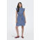ONLY denim spijkerjurk gebreid medium blue denim