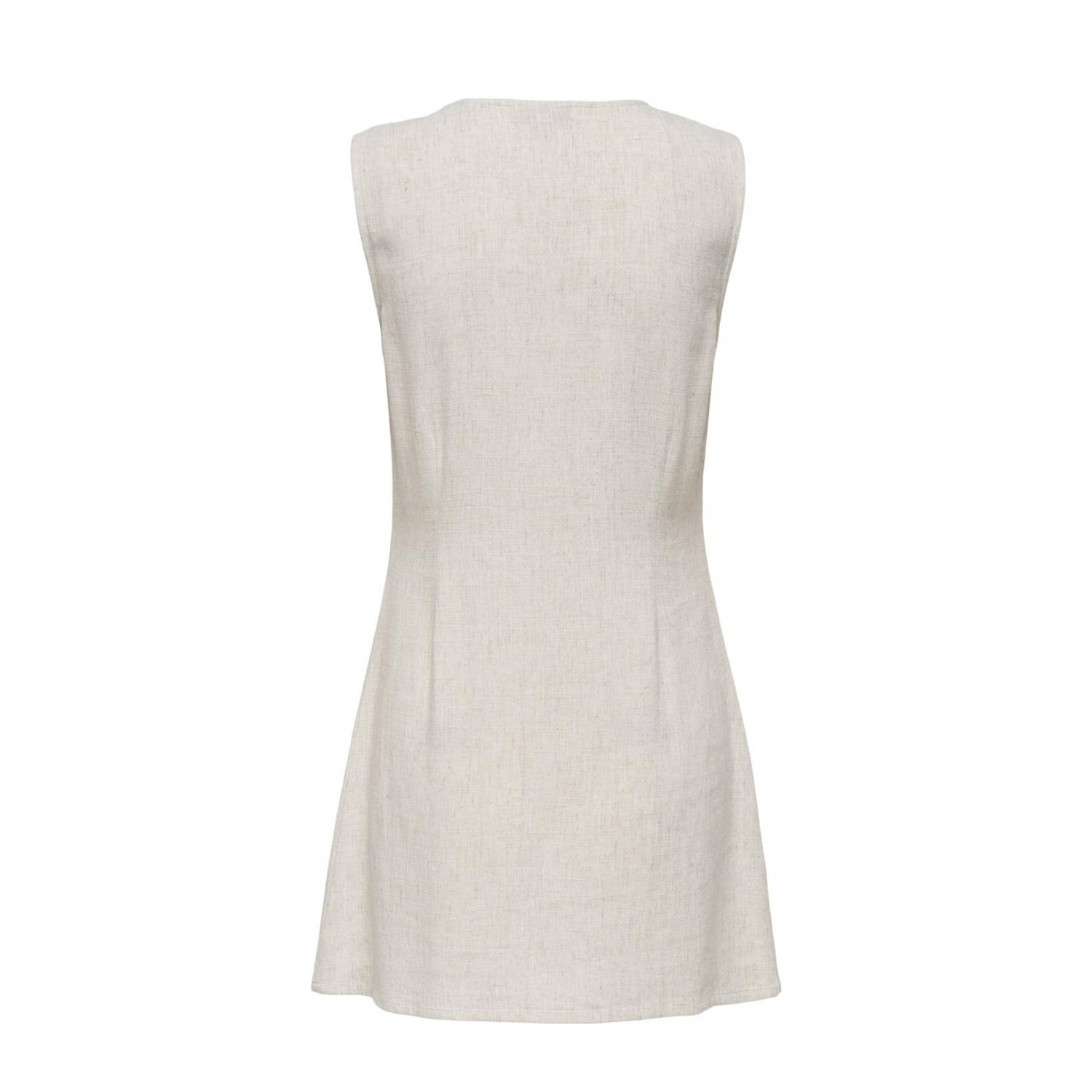 ONLY linnen zomerjurk beige