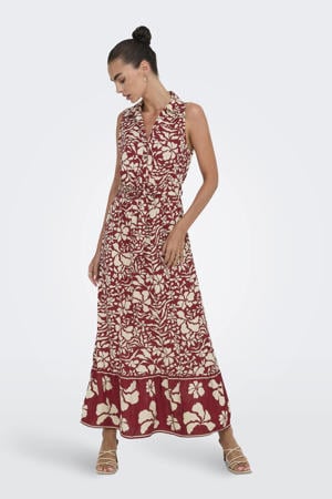 maxi jurk rood