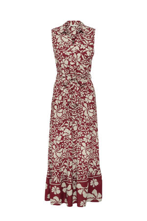 maxi jurk rood