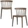 WOOOD Bliss Tuinstoelen - Kunststof - Zalm Roze - 75x52x53 - Set van 2