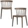 WOOOD WOOOD Bliss Tuinstoelen - Plant Fiber - Bruin Melange - Set van 2