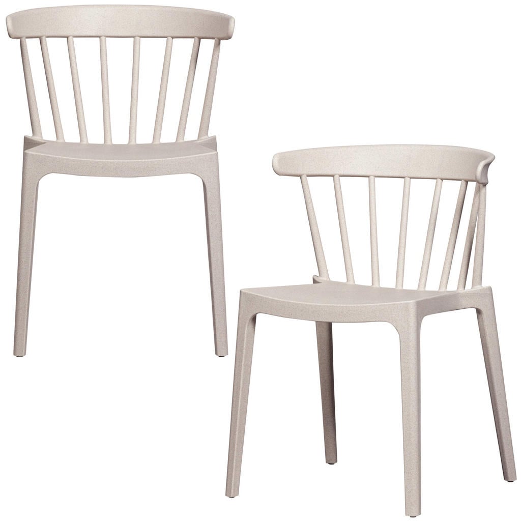 WOOOD WOOOD Bliss Tuinstoelen - Plant Fiber - Bruin Melange - Set van 2
