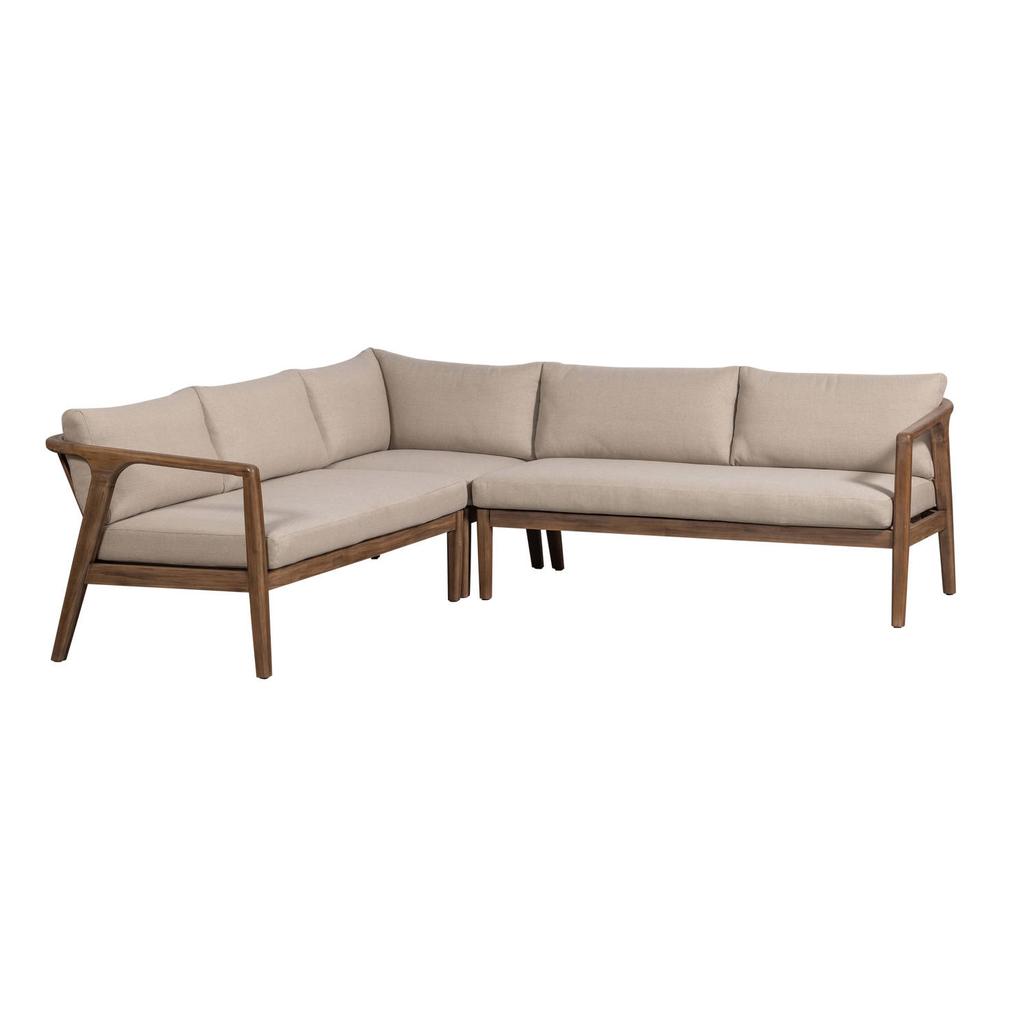 WOOOD WOOOD Biam Loungeset Tuin - Acacia Hout - Naturel - 67x227x227