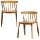 WOOOD WOOOD Bliss Tuinstoelen - Plant Fiber - Bruin Melange - Set van 2