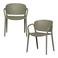 WOOOD WOOOD Bent Tuinstoelen - Kunststof - Groen -Set van 2