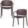 WOOOD WOOOD Bent Tuinstoelen - Kunststof - Groen -Set van 2