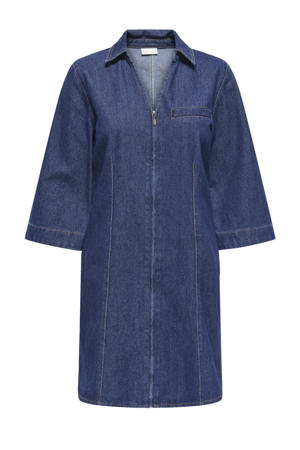 denim spijkerjurk dark blue denim