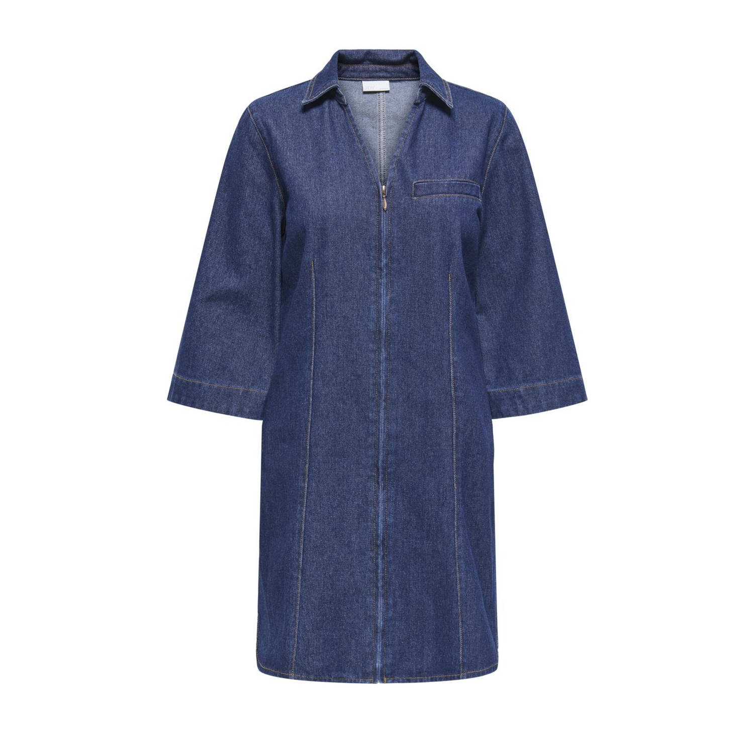 JDY denim spijkerjurk dark blue denim
