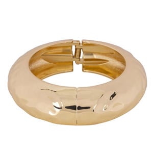 armband Hammered Cuff goudkleurig