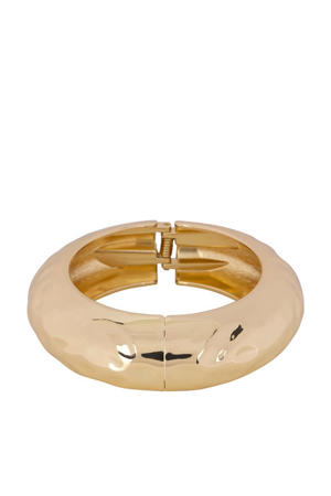 armband Hammered Cuff goudkleurig