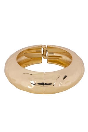 armband Hammered Cuff goudkleurig