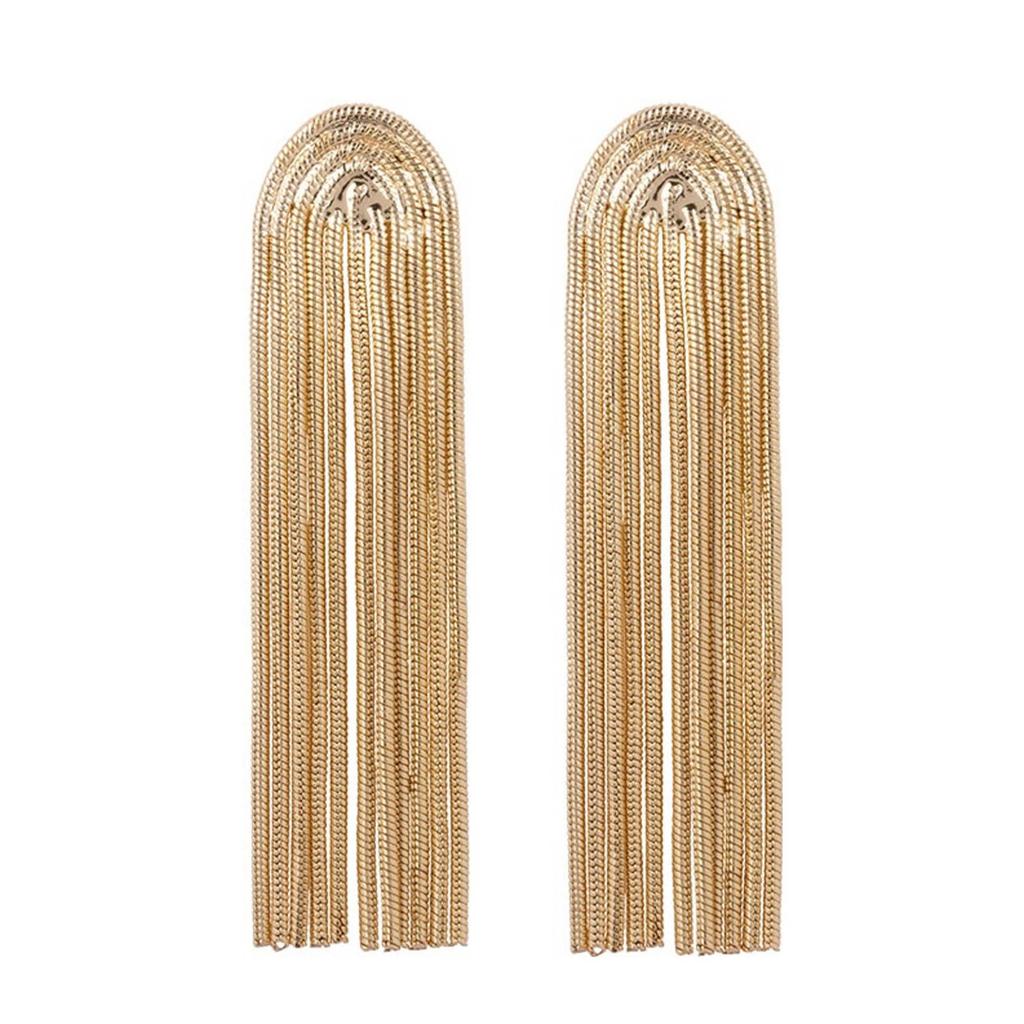 Club Manhattan oorbellen Chloe Fringe goudkleurig