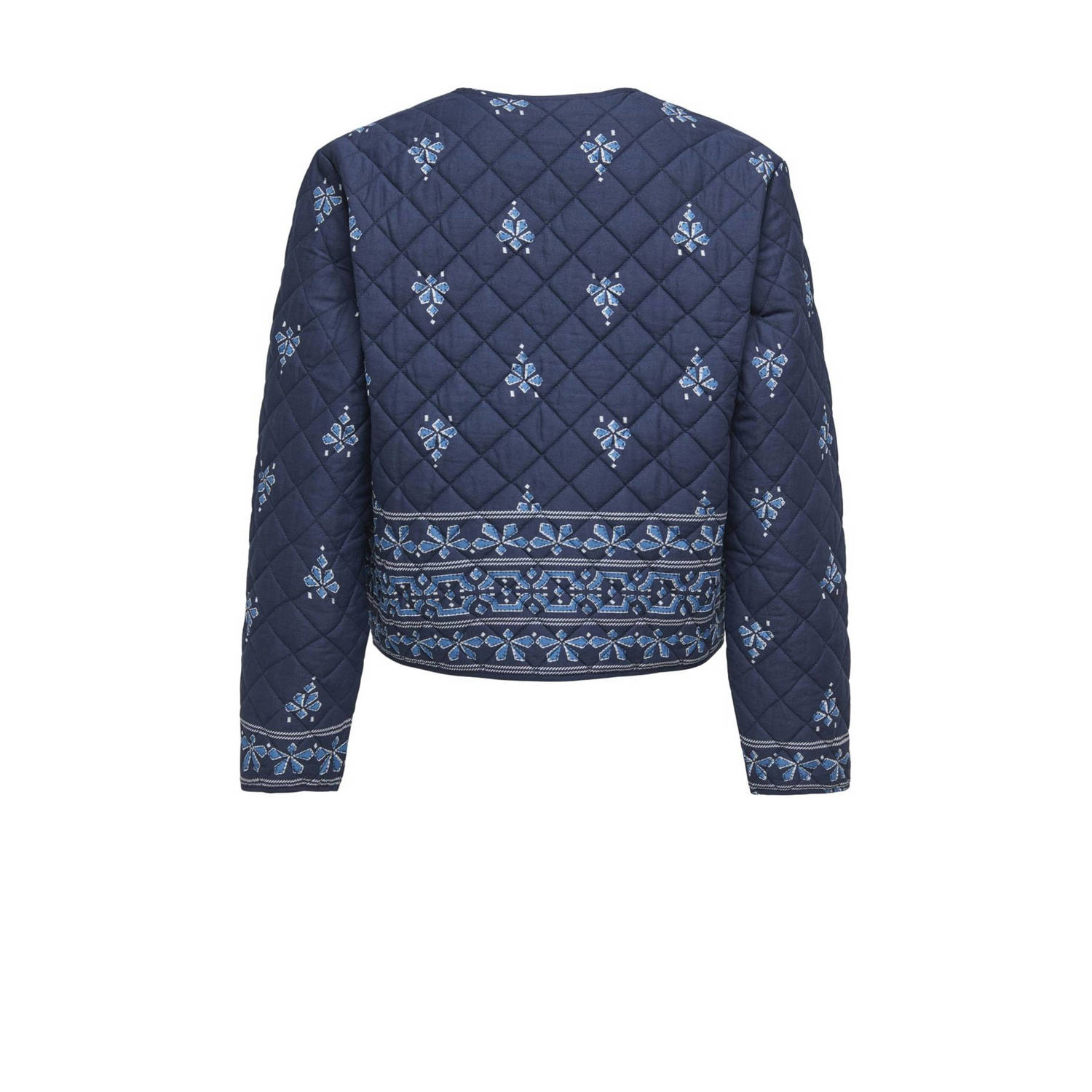 JDY shacket quilted blauw