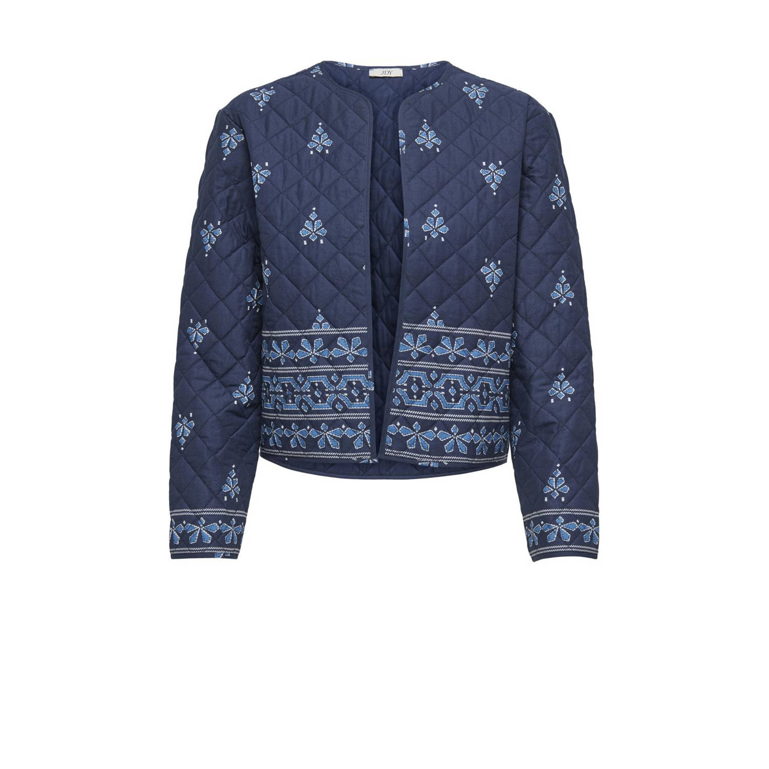 JDY shacket quilted blauw