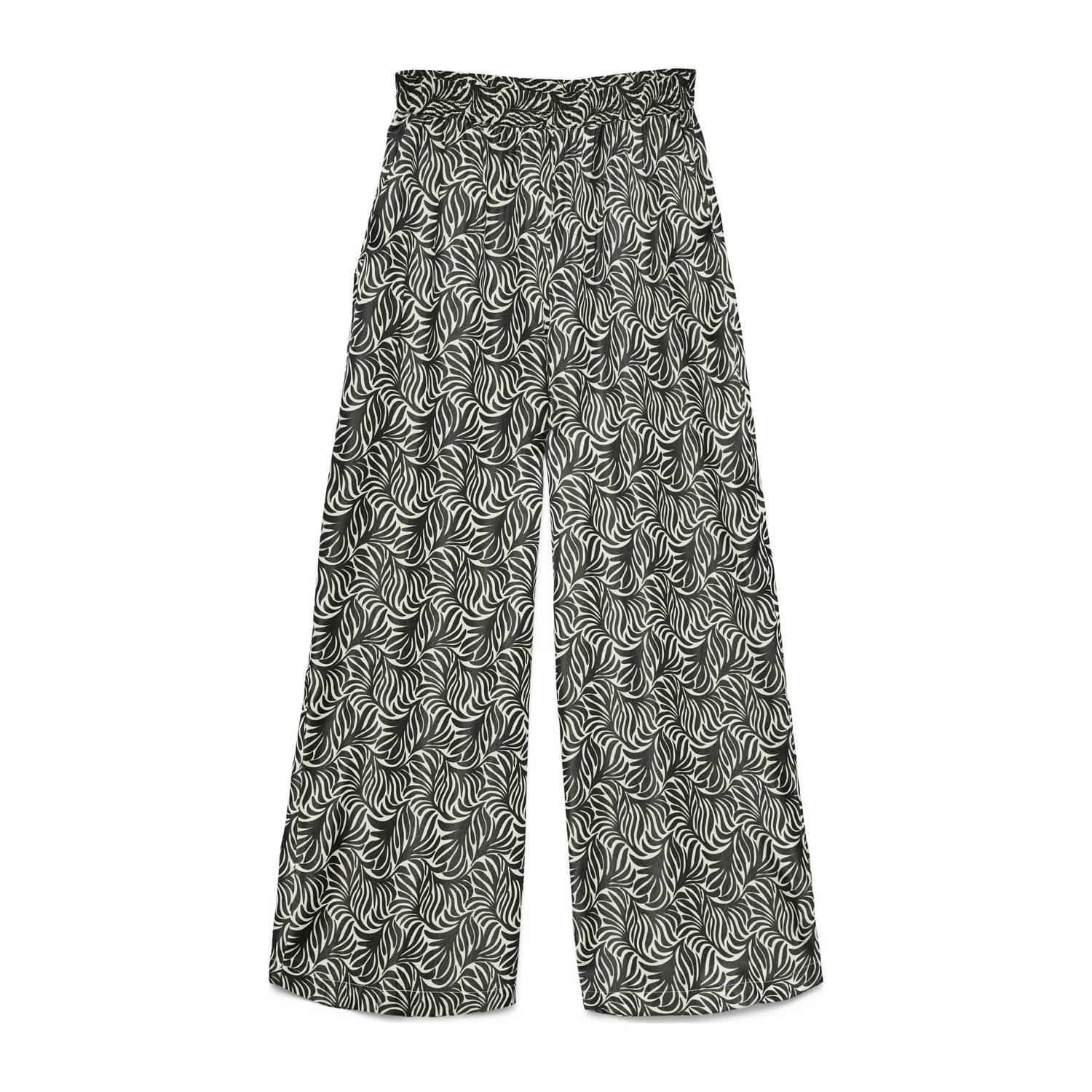 VERO MODA high waist casual broek zwart