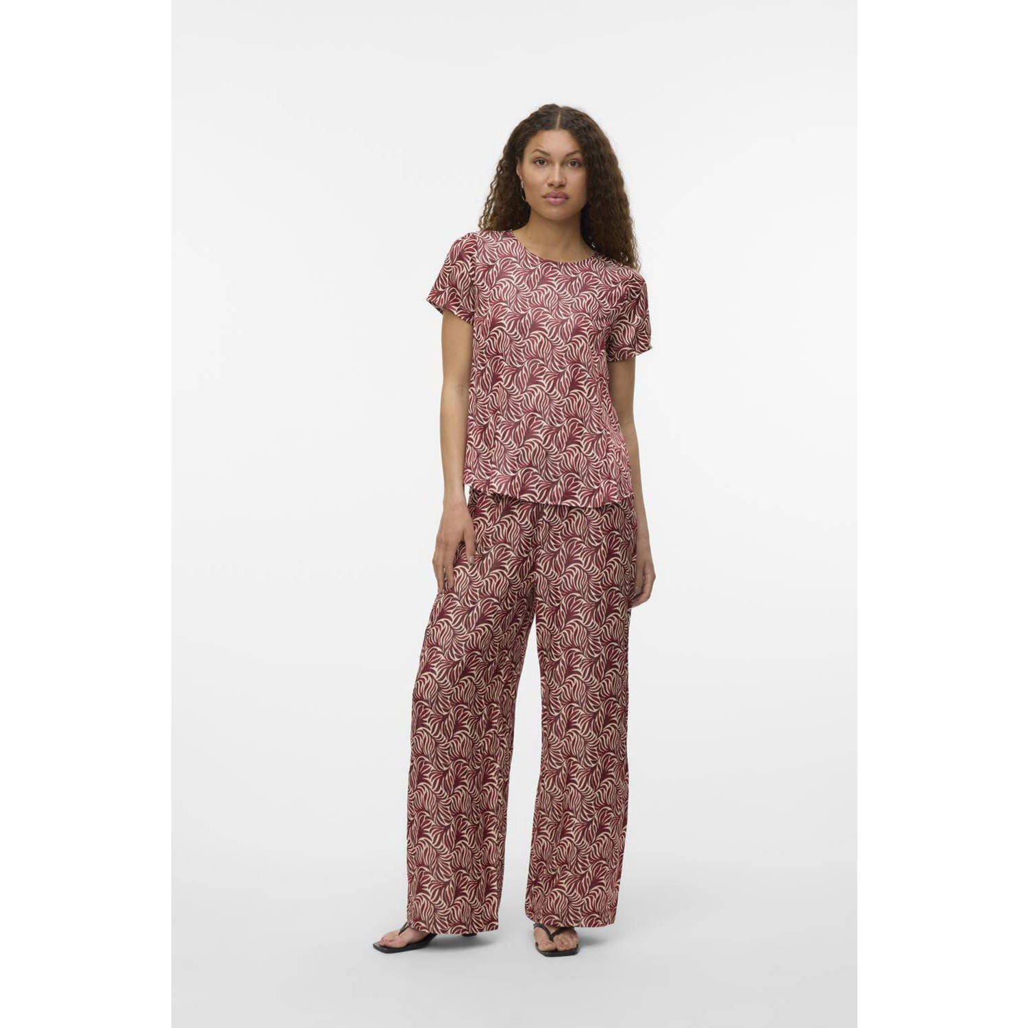 VERO MODA top donkerrood