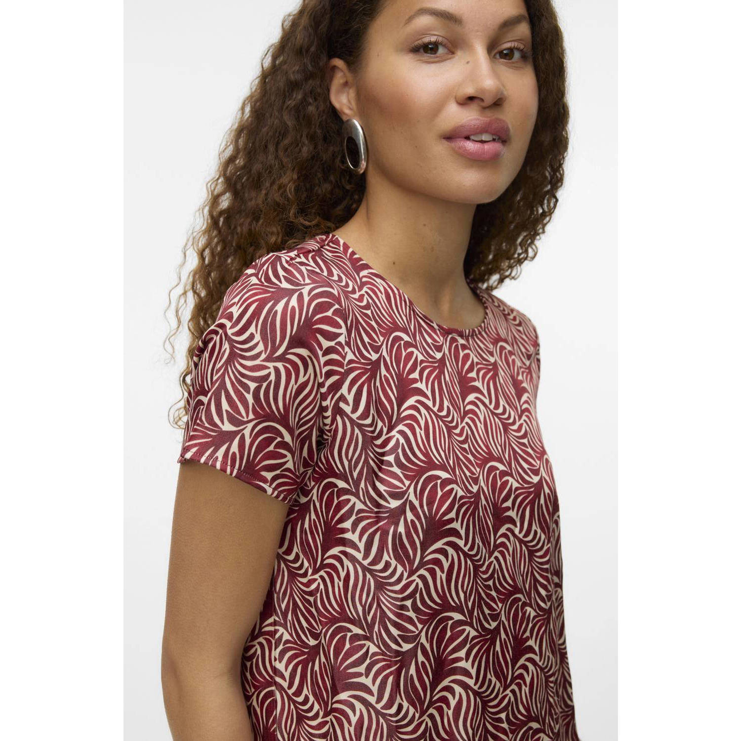 VERO MODA top donkerrood
