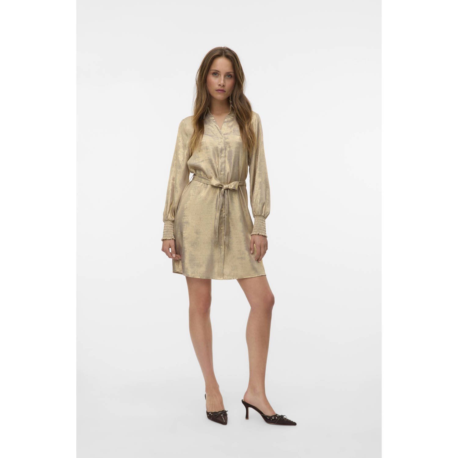 VERO MODA blousejurk goud