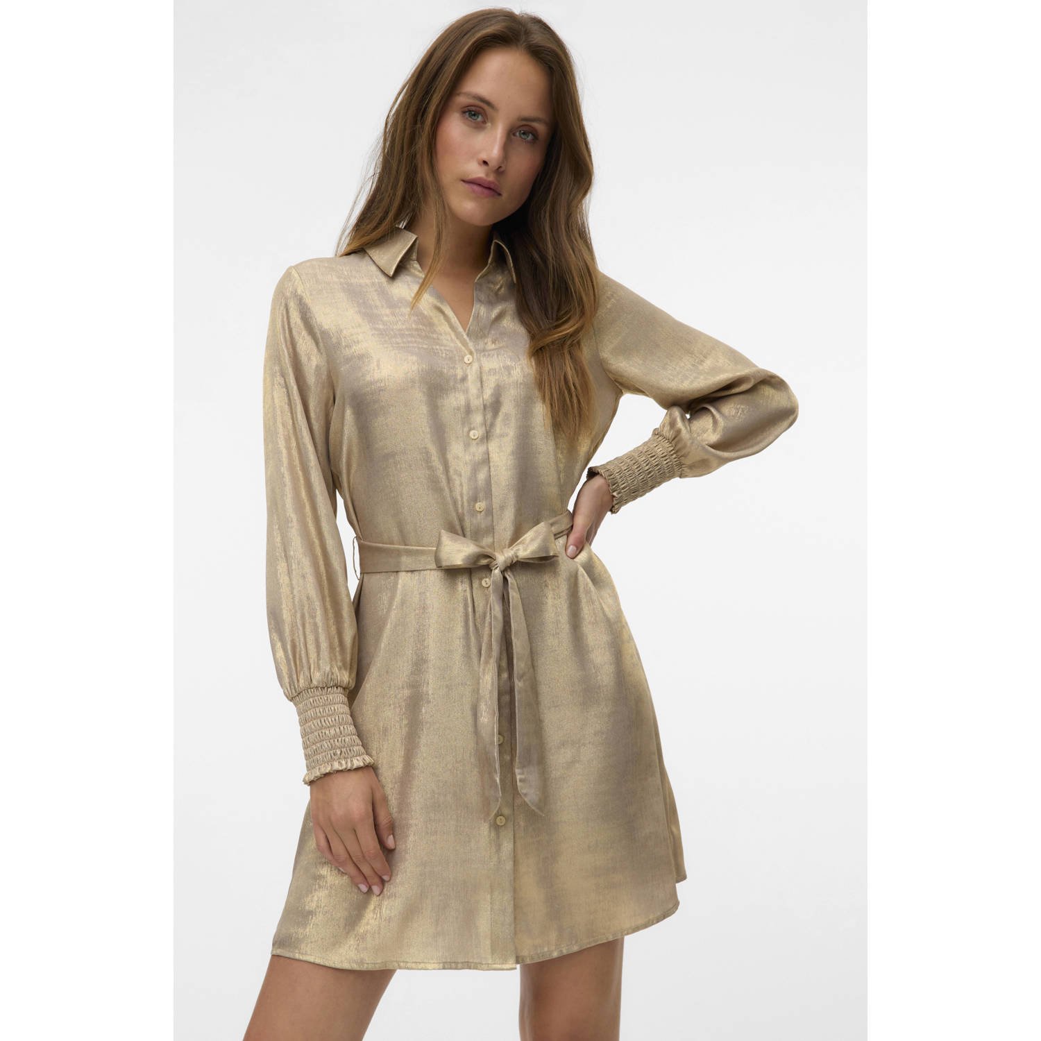 VERO MODA blousejurk goud