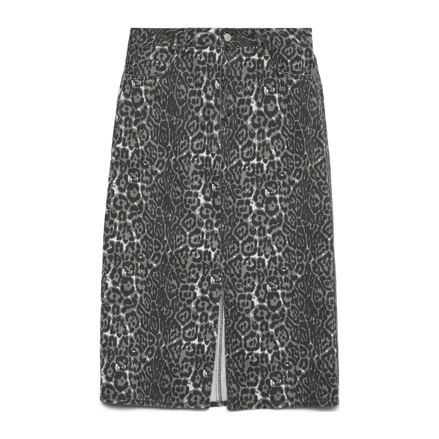 VERO MODA midi rok grijs