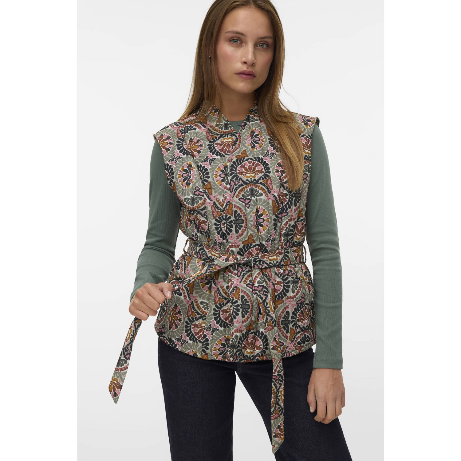 VERO MODA gilet groen