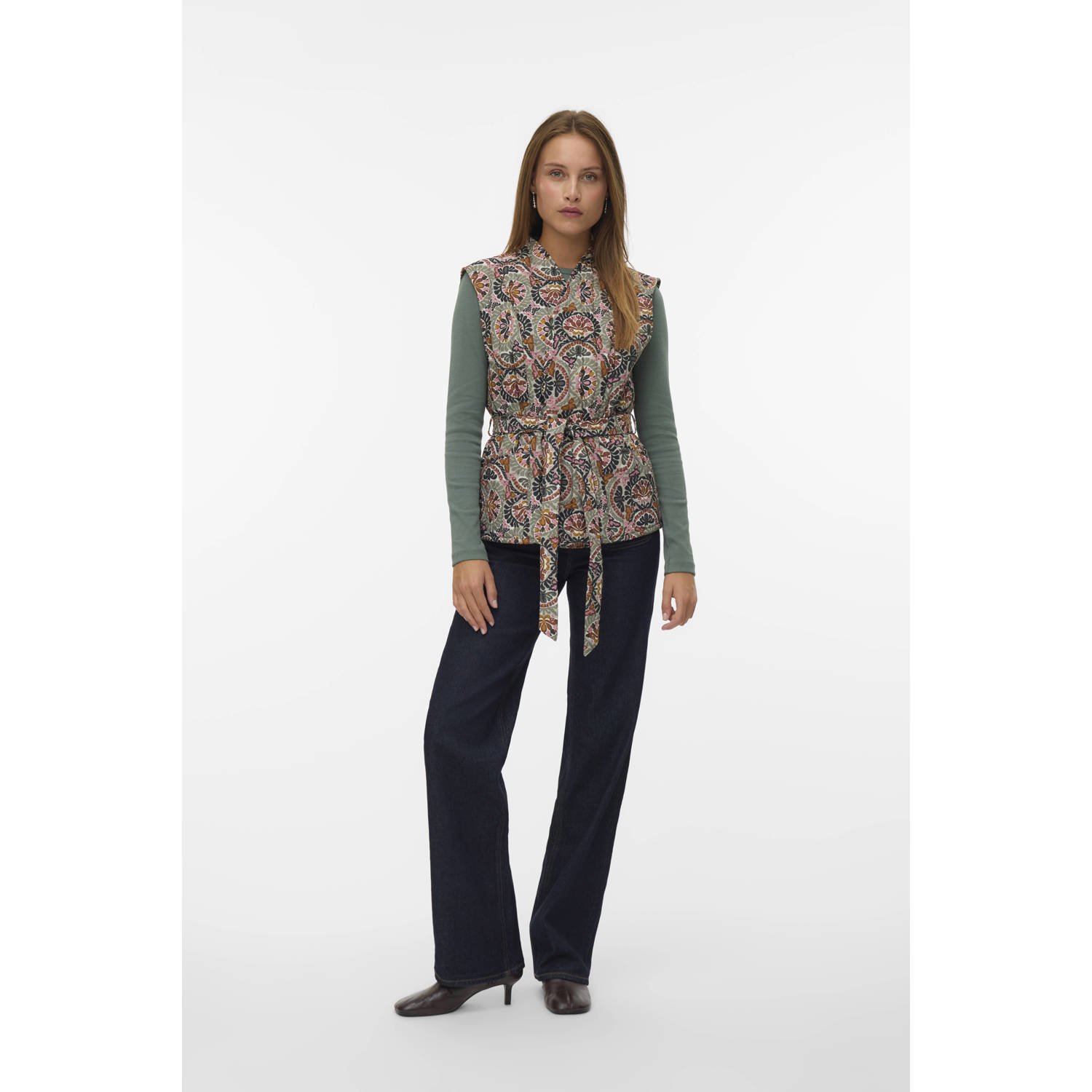 VERO MODA gilet groen