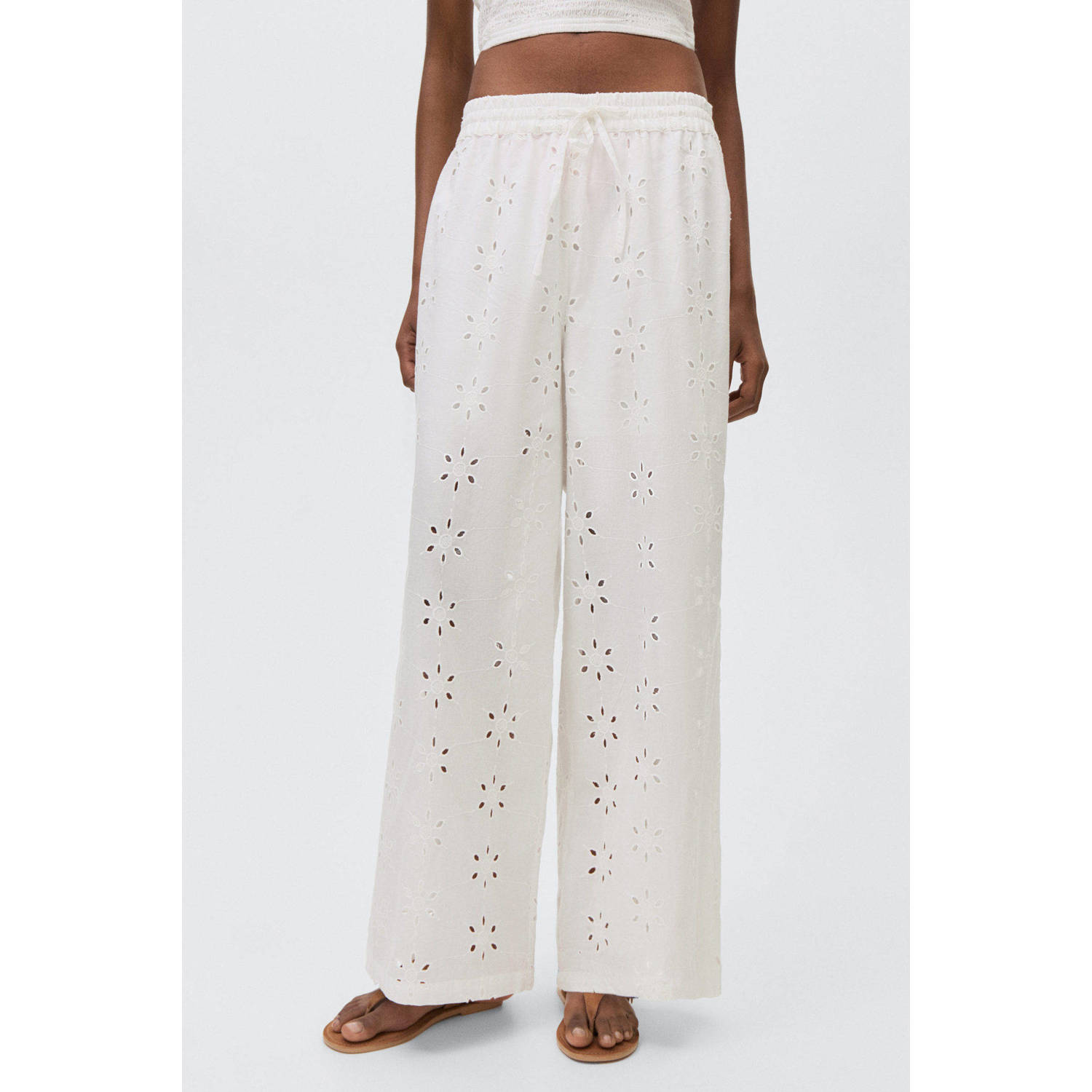MANGO TEEN casual broek wit