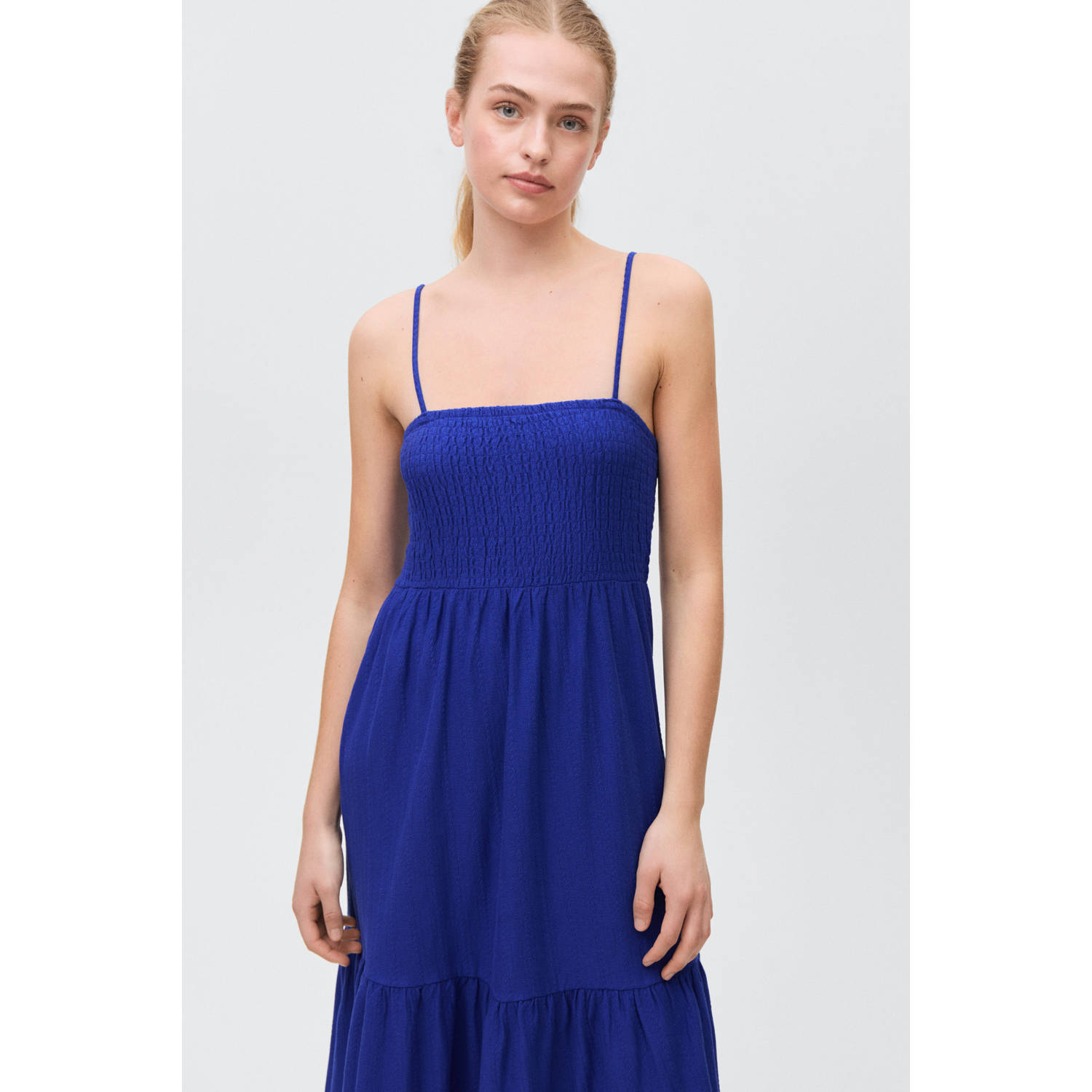 MANGO TEEN maxi jurk blauw