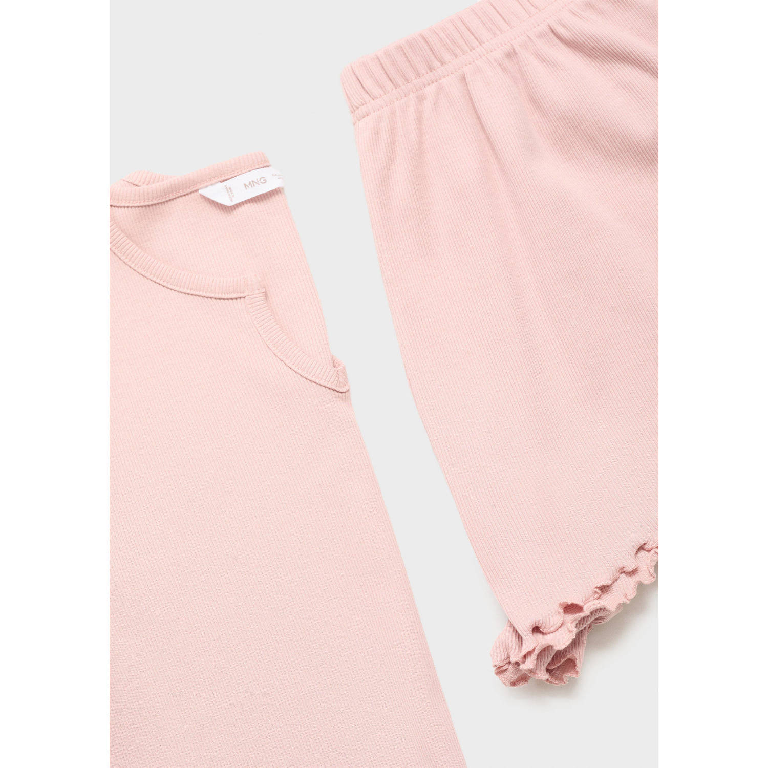 MANGO TEEN shortama lichtroze